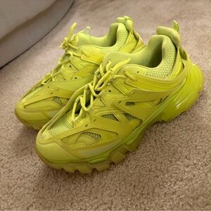Balenciaga Lime Green Track Sneakers
